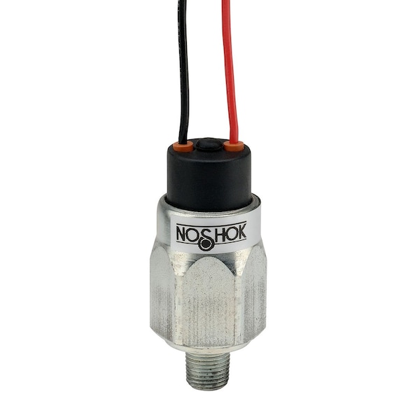 Pressure Switch, Standard, SPST-NO, 1/8" MNPT, 2 to 20 psi Range, Brass